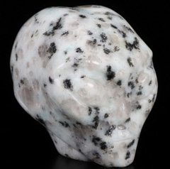 2.0" Lotus Jasper, Kiwi Jasper Carved Crystal Skull, Realistic