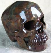 Huge 5.0 Dinosaur Egg Agate Carved Crystal Skull, Super Realistic