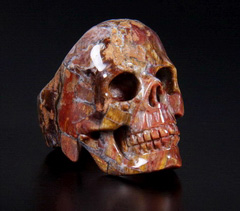 Size 11, Pietersite Carved Crystal Skull