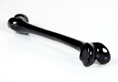 NEW ARRIVAL! 8.7" Black Obsidian Carved Crystal Femur, Super Realistic