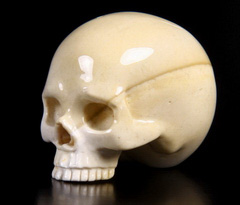1.8" Mookaite Jaspe Carved Crystal Skull, No Jaw