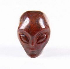 0.7" Sapphire Carved Crystal Star Being, Female Alien