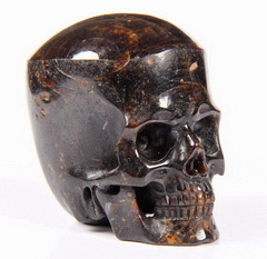 Gemstone 1.7" Sapphire Carved Crystal Skull