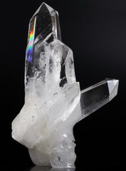6.7" Quartz Rock Crystal Carved Crystal Skull, Realistic