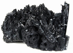 Mineral Specimen Huge 8.6" Black Tourmaline Carved Crystal Skulls Sculpture