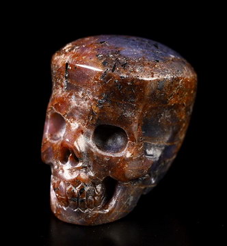 Gemstone Tiny 0.8" Sapphire Carved Crystal Skull