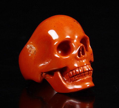 Red Jasper Carved Crystal Skull