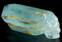 Gemstone 1.7" Aquamarine Carved Crystal Skull with cat's eye effect