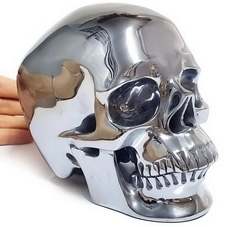 Lifesized 6.8" Tera-hertz Carved Crystal Skull,Super Realistic, Crystal Healing