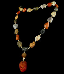 NEW Inside Diameter(483 mm) Gobi Agate Carved Crystal Skull Pendant, Crystal Healing