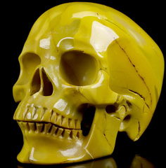 Huge 5.0" Mookaite Jasper Carved Crystal Skull,Super Realistic, Crystal Healing