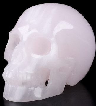 Huge 5.1" Afghanistan Jade Carved Crystal Skull,Realistic, Crystal Healing