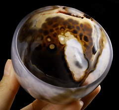 Top Quality 3.2" Premium Brazilian Agate Carved Crystal Cup, Crystal Healing