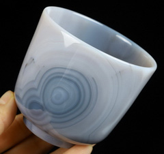 3.2" Premium Brazilian Agate Carved Crystal Cup, Crystal Healing