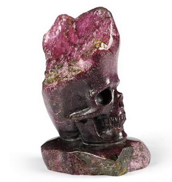 2.9" Stichtite Carved Crystal Skull, Realistic