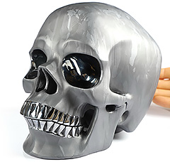 6.9" Tera-hertz Carved Crystal Skull,Super Realistic, Crystal Healing