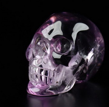 0.8" Amethyst Carved Crystal Skull,Realistic, Crystal Healing