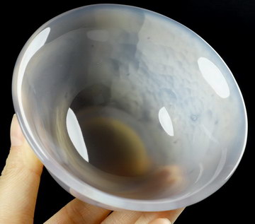 4.3" Premium Brazilian Agate Carved Crystal Bowl, Crystal Healing