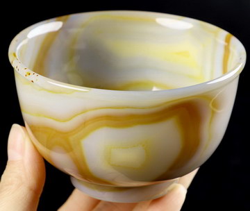 3.7" Premium Brazilian Agate Carved Crystal cup, Crystal Healing