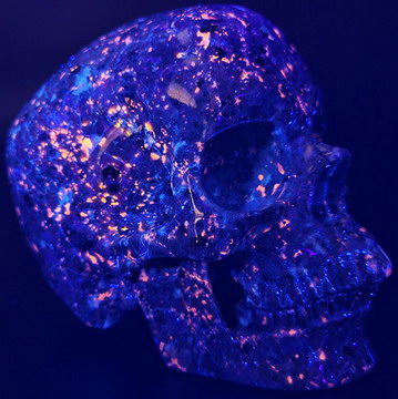 7.0" Syenite with Sodalite Carved Crystal Skull,Super Realistic, Crystal Healing