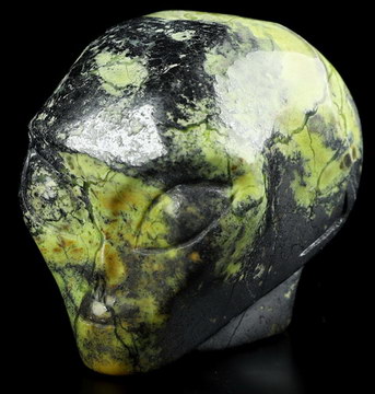 2.0" Hiso Jasper Crystal Skull Companion Star Being Female Alien Reiki Healing Stone Statue