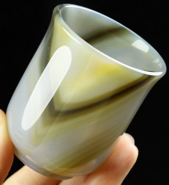 2.4" Premium Brazilian Agate Carved Crystal Cup,Crystal Healing