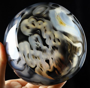 4.2" Premium Brazilian Agate Carved Crystal Bowl