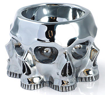 5.1" Tera-hertz Hand Carved Crystal Skull Storage, Crystal Healing