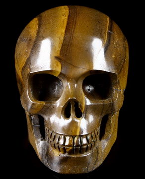 2.0" Matrix Opal Hand Carved Crystal Skull, Realistic, Crystal Healing