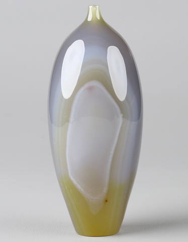4.5" Premium Brazilian Agate Hand Carved Crystal Vase Sculpture, Crystal Healing