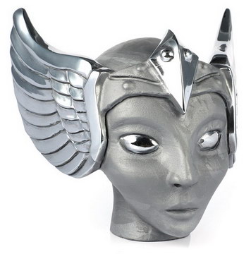 5.3"Frosted Tera-hertz Hand Carved Guardian Crystal Fairy Elf Alien Skull Sculpture, Crystal Healing