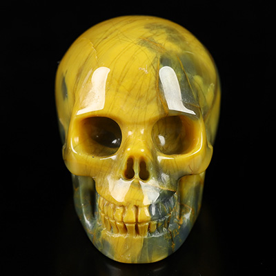1.4" New Pietersite Hand Carved Crystal Skull, Realistic, Crystal Healing