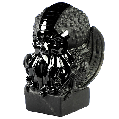 5.3" Black Obsidian Hand Carved Crystal Skull Fine Art Sculpture, Crystal Healing