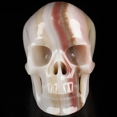 5.1" Afghanistan Jade Hand Carved Crystal Skull, Super Realistic, Crystal Healing