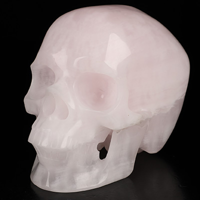 5.1" Afghanistan Jade Hand Carved Crystal Skull, Super Realistic, Crystal Healing