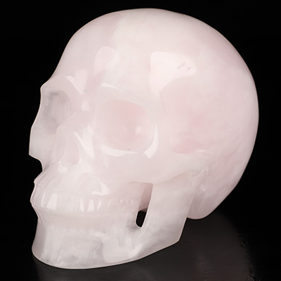 5.0" Afghanistan Jade Hand Carved Crystal Skull, Realistic, Crystal Healing