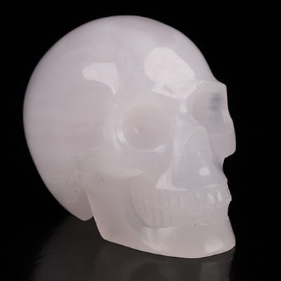 2.0" Afghanistan Jade Hand Carved Crystal Skull, Realistic, Crystal Healing