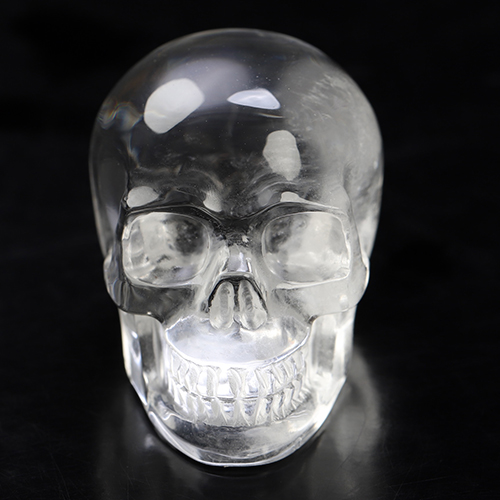 1.5" Quartz Rock Crystal Hand Carved Crystal Skull, Realistic, Crystal Healing