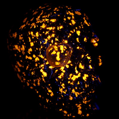 Lifesized 6.9" Yooperlites Hand Carved Crystal Skull, Super Realistic, Crystal Healing