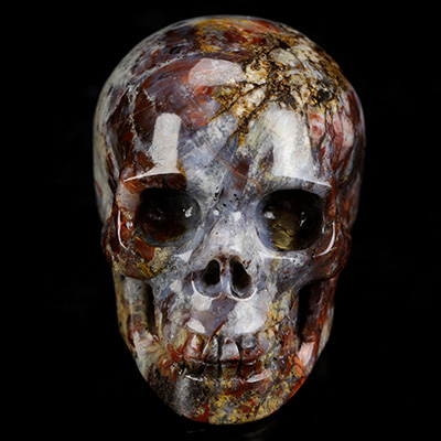 2.0" Pietersite Hand Carved Crystal Skull, Realistic, Crystal Healing