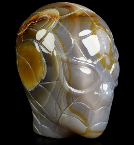 Spider Man - 4.9" Premium Brazilian Agate Hand Carved Crystal Fine Art Sculpture, Crystal Healing