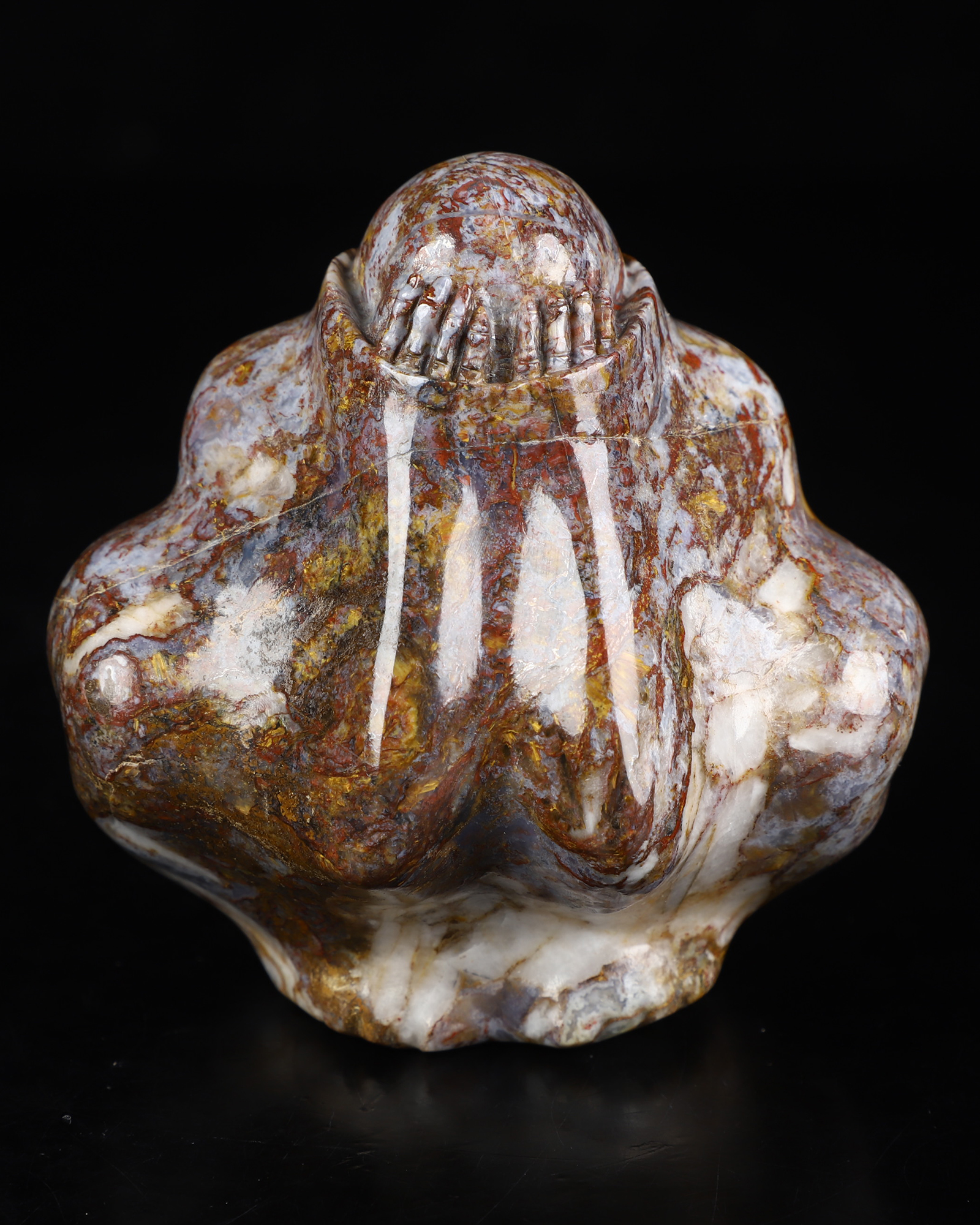3.7" Pietersite Hand Carved Crystal Fine Art Sculpture, Crystal Healing