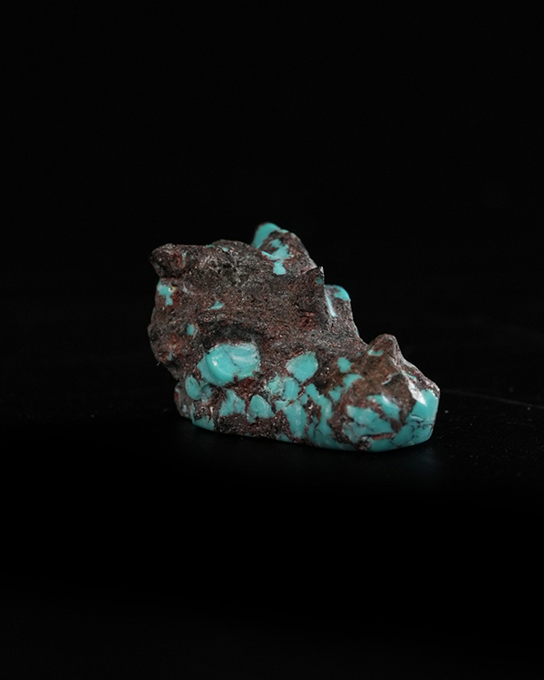 Gemstone 0.6" Turquoise Hand Carved Crystal Dragon Skull Sculpture, Crystal Healing