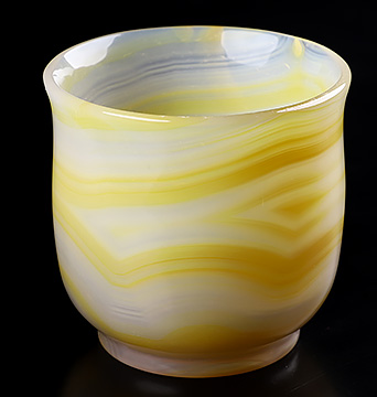 2.4" Premium Brazilian Agate Carved Crystal Cup,Super Realistic, Crystal Healing