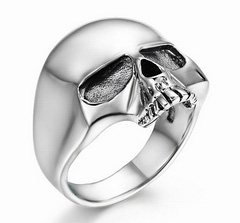 Vow of Silence - 925 Sterling Silver Skull Ring