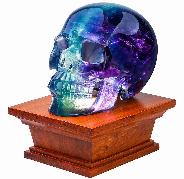 Rikoo Rosewood LED White Light Display Stand, Crystal Lamp Wooden Base for Gemstone Crystal Stone Sculpture & Mineral Specimen