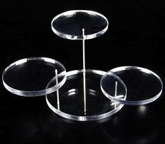 Floating 4 Crystal Skulls Display Stand for 1.5"-2.5" plastic Crystal Skull