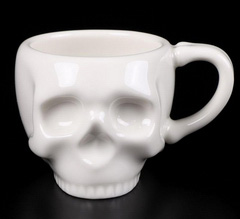 Crystal Skulls Porcelain Ceramic Coffee Espresso Cup, 2OZ