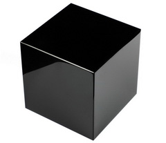 4.0" Black Obsidian Carved Crystal Stand