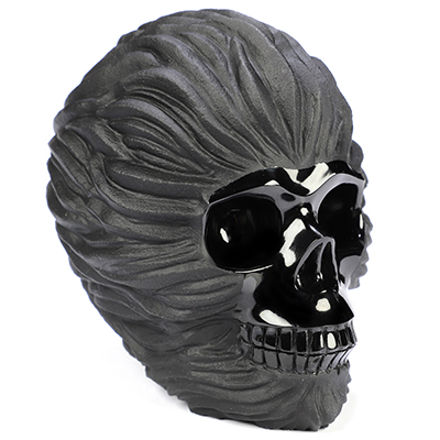 3.8" Black Obsidian Hand Carved Crystal Monkey Sculpture, Crystal Healing
